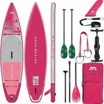 Paddleboard Paddleboard AQUA MARINA CORAL TOURING 11'6" malinová - varianta: kanoe sada