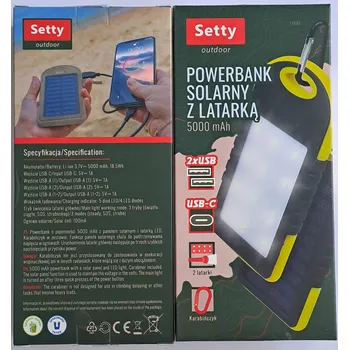 Powerbanka Powerbanka Setty 5000 mAh černá