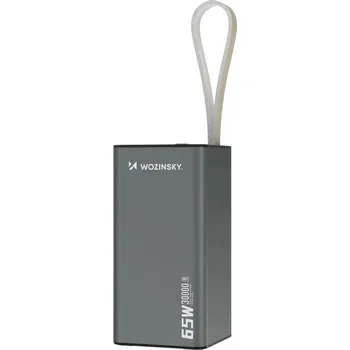 Powerbanka Wozinsky PowerBanka K65+ / 30000mAh / 65W / 2x USB-C + 1x USB-A / LED displej