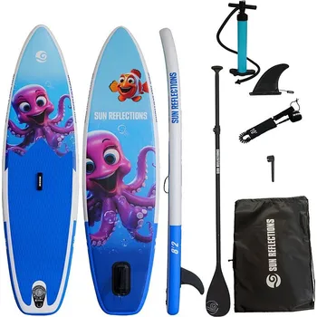 Paddleboard Paddleboard SUN REFLECTIONS 8'2'' octopus - nafukovací - varianta: S pumpou