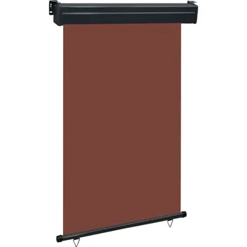 Slunečník vidaXL Marketos Balkonová zástěna 125 x 250 cm hnědá