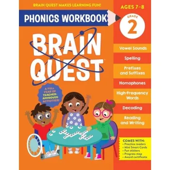 Cizojazyčná kniha Brain Quest Phonics Workbook: Grade 2 - Publishing, Workman