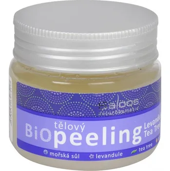 Tělový peeling Saloos Bio Levandule Tea Tree tělový peeling 140 ml